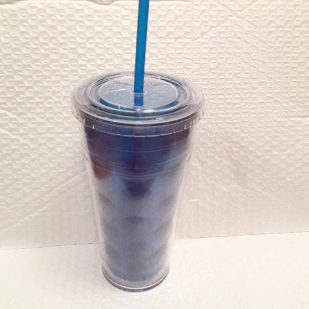 NEW Cool Gear Blue 23oz Beveled Insulated Tumbler